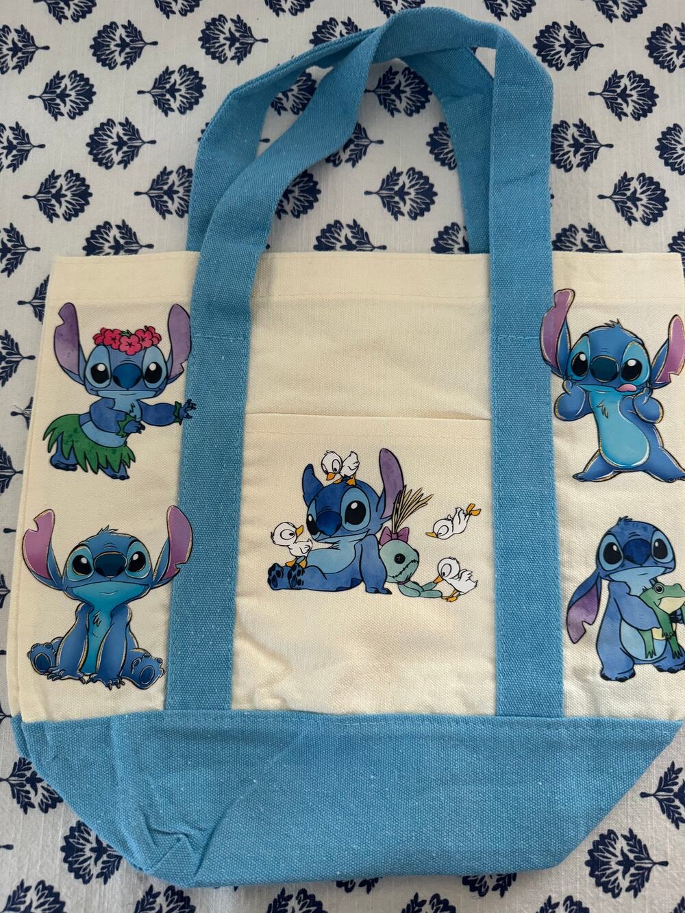 Disney Stitch Blue Custom Made Mini Tote